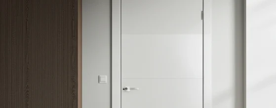 pintu kamar tidur aluminium putih