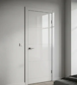 pintu kamar tidur aluminium putih