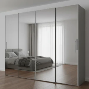 lemari pakaian aluminium pintu geser