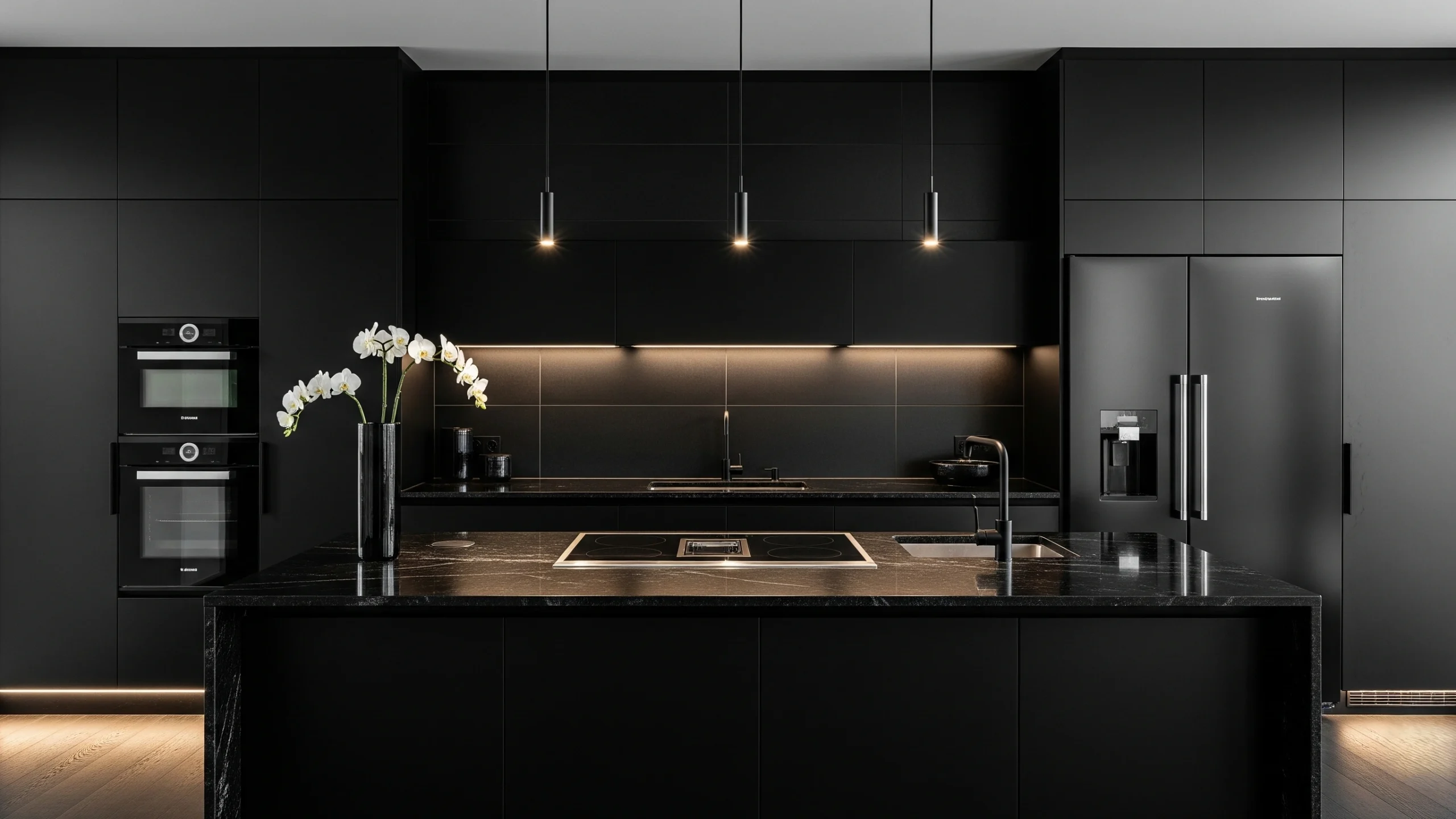 5 Inspirasi Kitchen Set Aluminium Hitam Dapur Terlihat Mewah