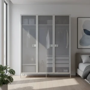 model lemari pakaian aluminium 3 pintu