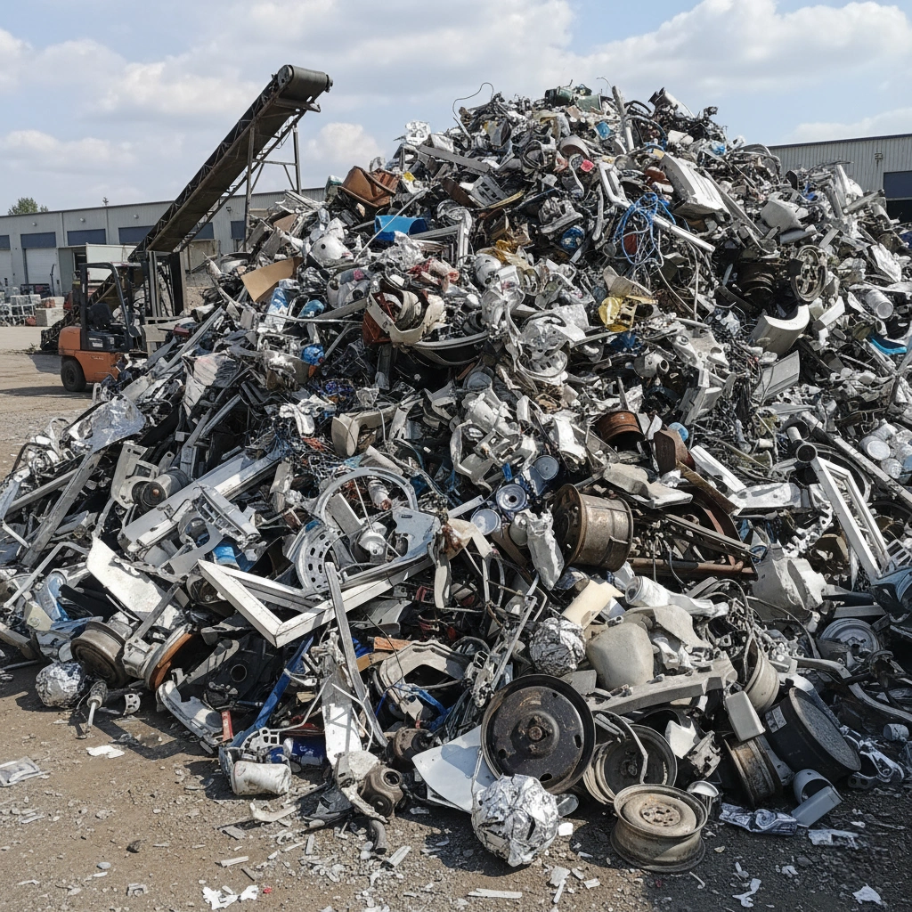 Tim profesional ScrapGresik mengumpulkan aluminium bekas