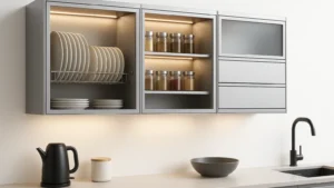 lemari gantung dapur aluminium