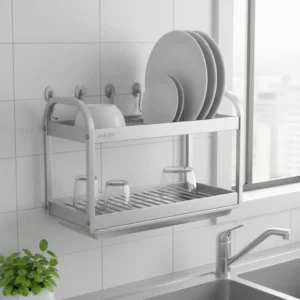 rak piring aluminium mini